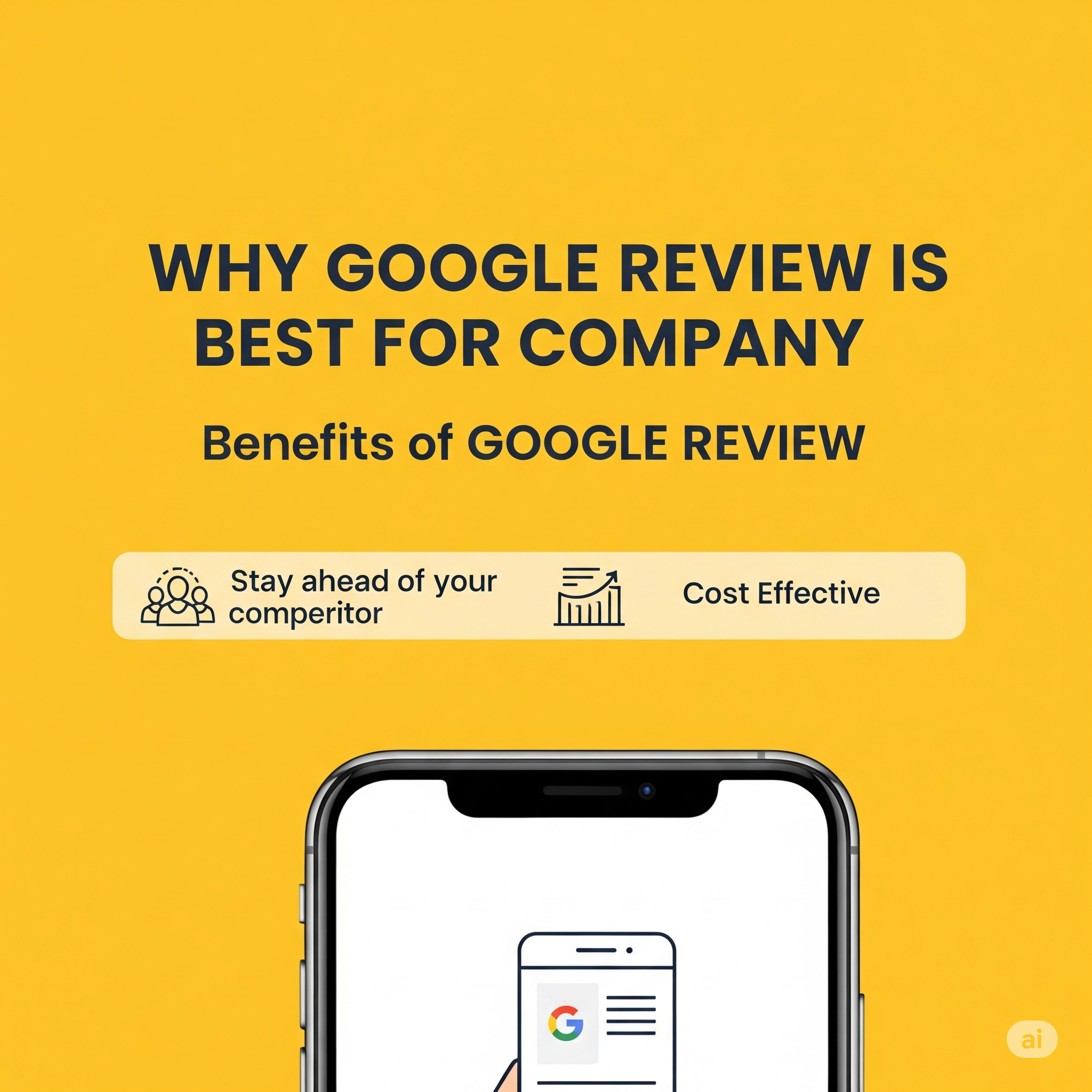 Illustration of benefits of Google My Business reviews for companies